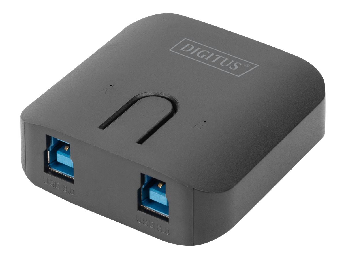DIGITUS Switch di condivisione USB 3.0 5000 Gbit/s Nero 190 DA-73300-2