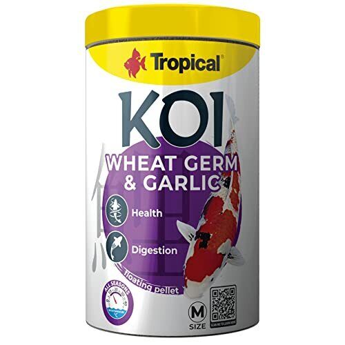 KOI WHEAT GERM & GARLIC PELLET SIZE M 1000ml / 320g - mangime per (j2g)