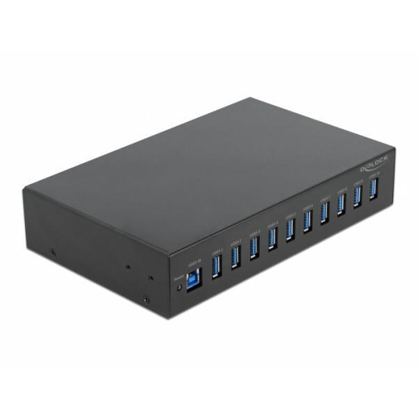 DeLOCK 64112 hub di interfaccia USB 3.2 Gen 1 (3.1 Gen 1) Type-B 5000 Mbit/s Ner