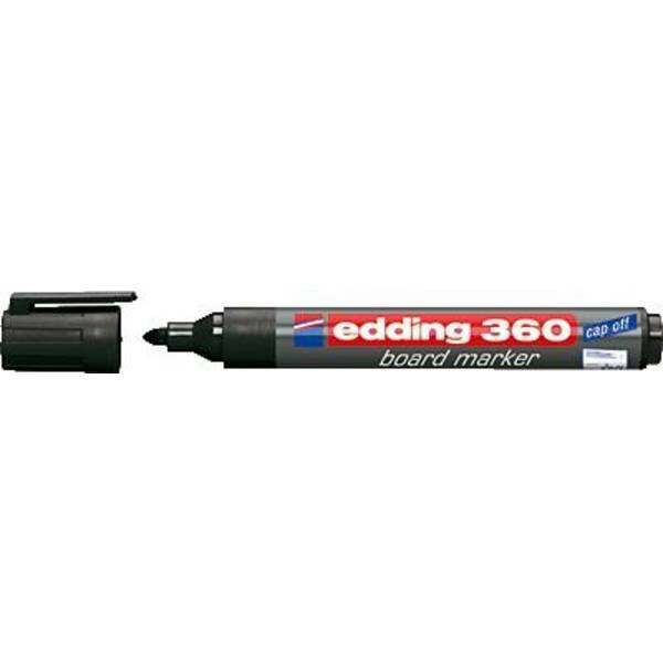 Edding marcatore per lavagna bianca 360 whiteboard marker nero 4-3600001