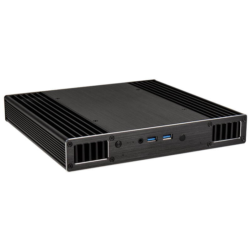 Akasa Plato X7 Small Form Factor (SFF) PC Nero UCFF Alluminio 2.5" A-NUC37-M1B