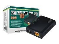 DIGITUS Server di rete multifunzione 1-Porta USB 2.0 Nero Attività DN-13020