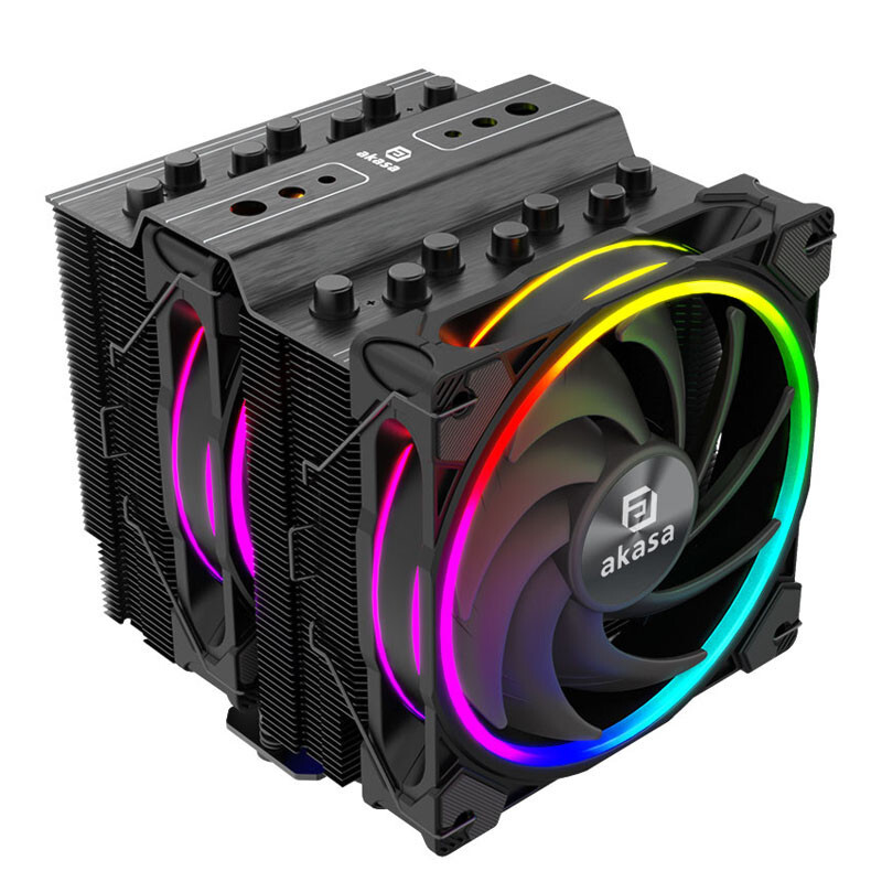 Akasa SOHO H7 Premium Dual Tower 7-Heatpipe CPU Cooler with AK-CC4026HP01
