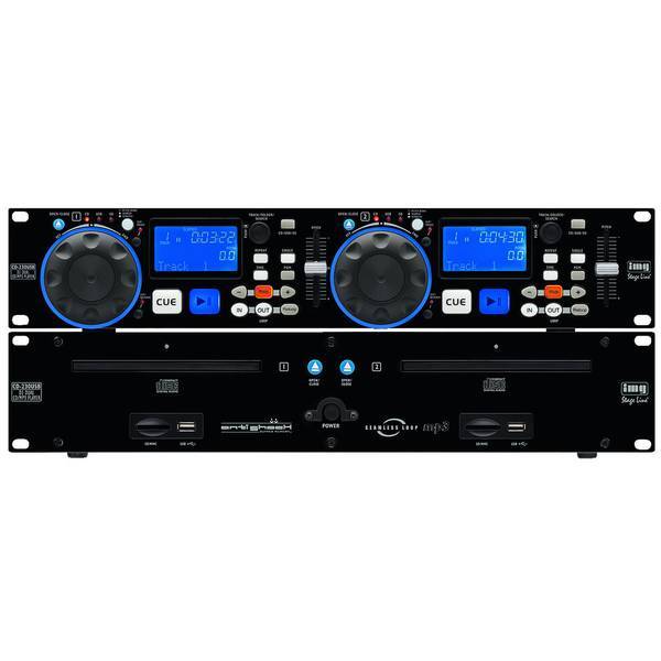 IMG StageLine IMG STAGE LINE CD-230USB  CD-230USB Lettore CD doppio DJ con MP3