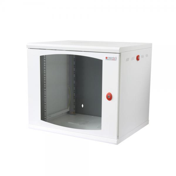 Armadio Rack 19'' a muro 10 unit&agrave; sezione unica prof. 600mm Bianco
