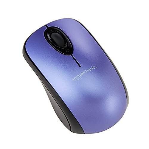 Amazon Basics   Mouse senza fili per computer, con microricevitore, blu