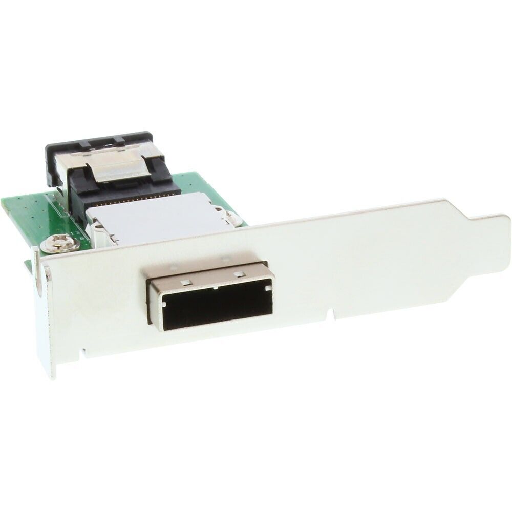 InLine Adattatore SAS su staffa PCI low profile da 26-pin Mini SAS (SFF-8088) es