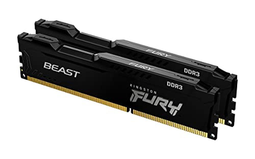 (TG. Kit da 2,16GB (2x8GB)) Kingston FURY Beast Nero 16GB (2x8GB) 1866MHz DDR3 C