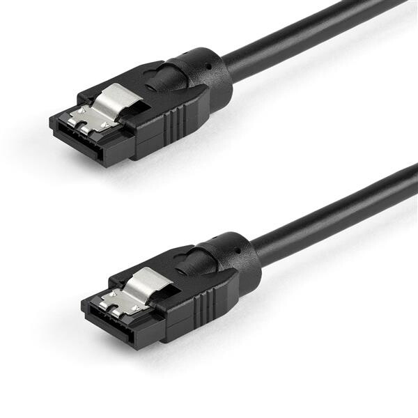 Startech - Cables 0.6 M ROUND SATA CABLE - 6GBS SATA CORD - LATCHING CONNECTORS