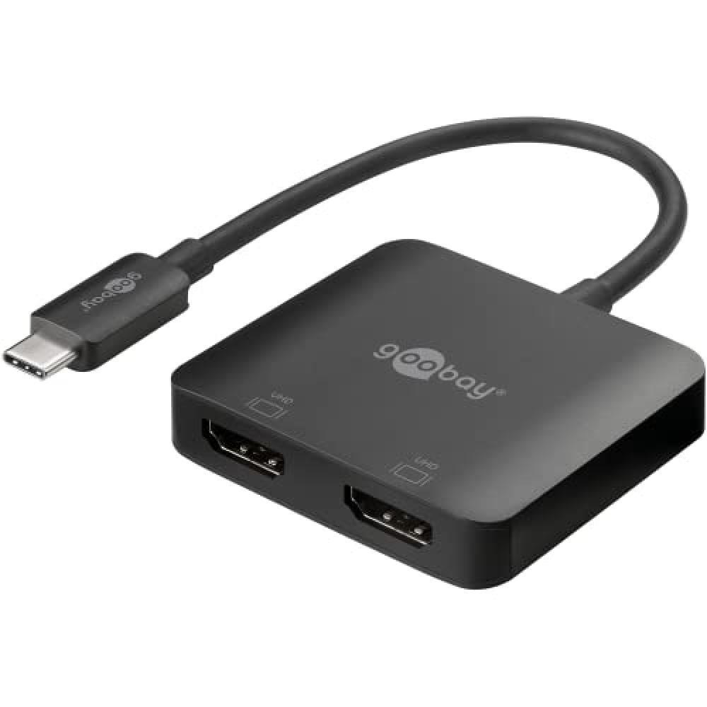 goobay USB-C Adapter > 2X HDMI 60173 - NUOVO