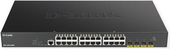 D-Link DGS 1250-28XMP - Switch - L3 Lite - Smart - 24 x 10/100/1000 (PoE) + 4 x