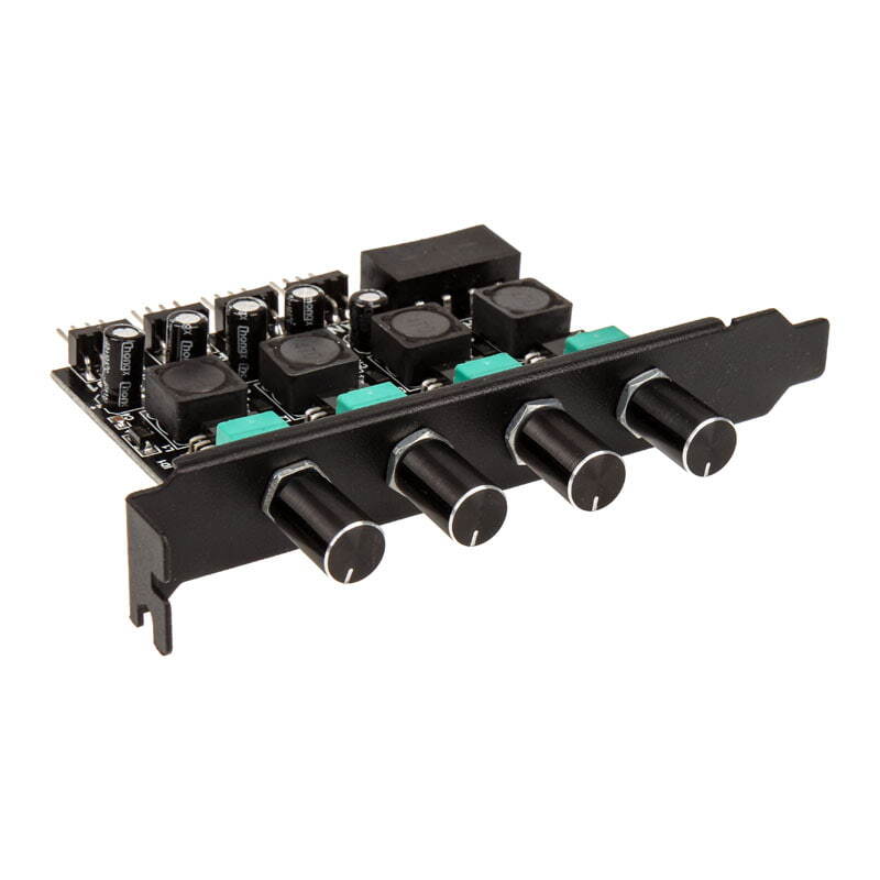 Lamptron CP436 4-Kanal-Lueftersteuerung für PCI-Slot nero LAMP-CP436B