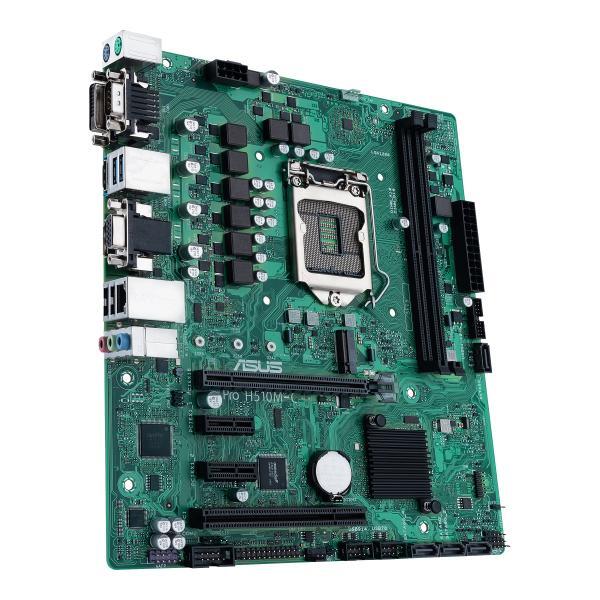 ASUS MB H510, PRO H510M-C/CSM, LGA 1200, H510, M2, LAN, DP, D-SUB, DVI, USB, 90M