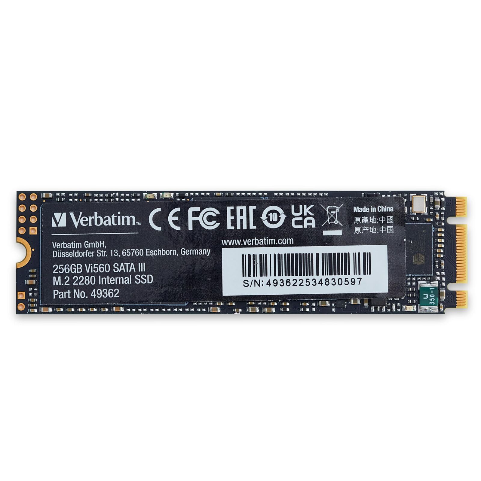 Verbatim Vi560 S3 SSD, internes SSD-Laufwerk mit 256 GB Datenspeicher, Solid Sta
