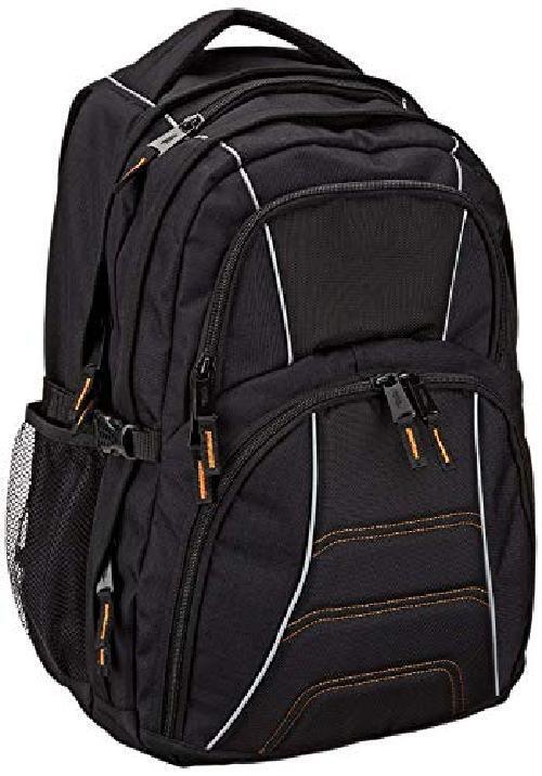 Amazon Basics - Zaino per computer laptop con spallacci imbottiti e scomparti pe