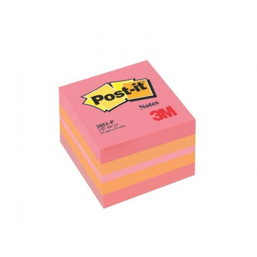 Foglietti riposizionabili colorati Post-it® Notes Minicubo 51x51 mm assortiti -
