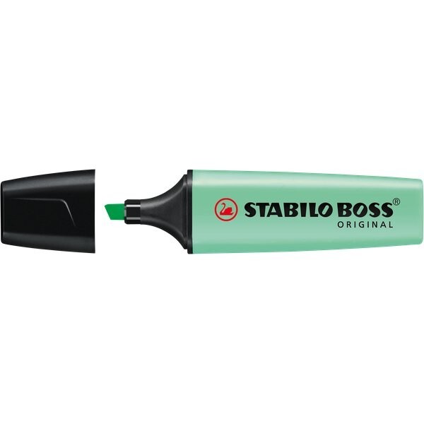 Evidenziatore Boss Pastel Stabilo - 2-5 mm - 70/116 (Verde Menta Conf. 10)