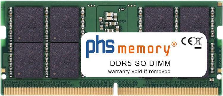 PHS-memory 32GB RAM Speicher passend für Schenker XMG Neo 15-E22qrn DDR5 SO DIMM