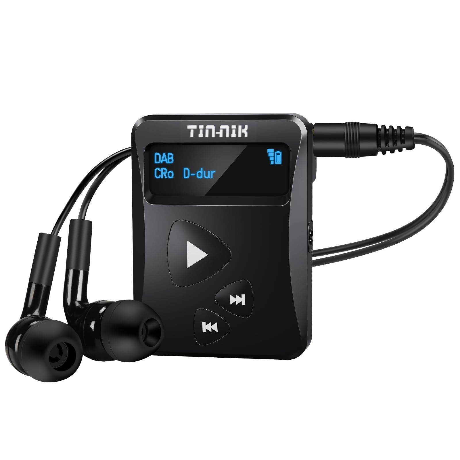 Tin-Nik DAB-398WS-B Portable DAB/DAB+/FM Radio, Mini Radio Digitale (a1y)