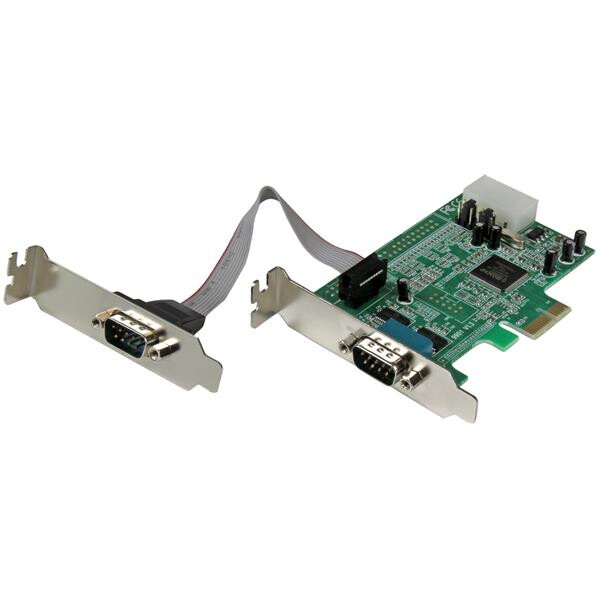 Startech - Comp. Cards And Adapters SCHEDA PCIE BASSO PROFILO A 2 PORTE SERIALI