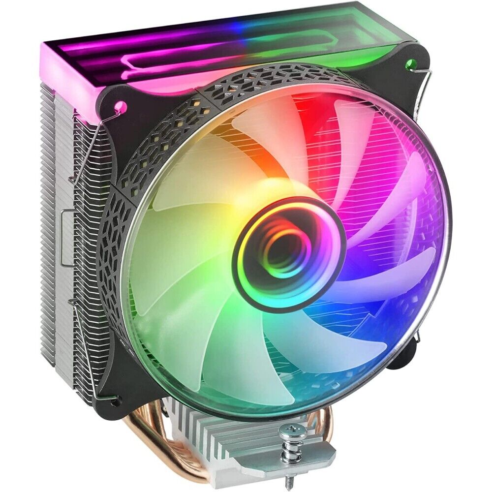 MARS GAMING MCPU-VR CPU COOLER, DUAL INFINITE MIRROR ARGB, SILENT PWM FAN, 4X HE