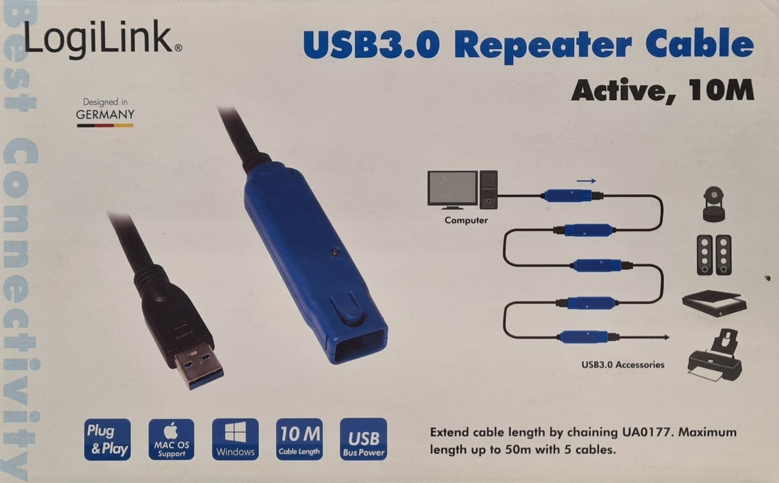 OFFERTA CAVO USB3.0 LOGILINK - REPEATER CABLE ACTIVE 10M