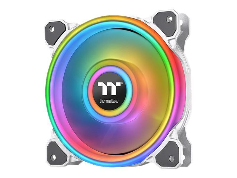 Thermaltake CL-F100-PL12SW-C Ventilatore 12 cm Bianco Case fan CL-F100-PL12SW-C