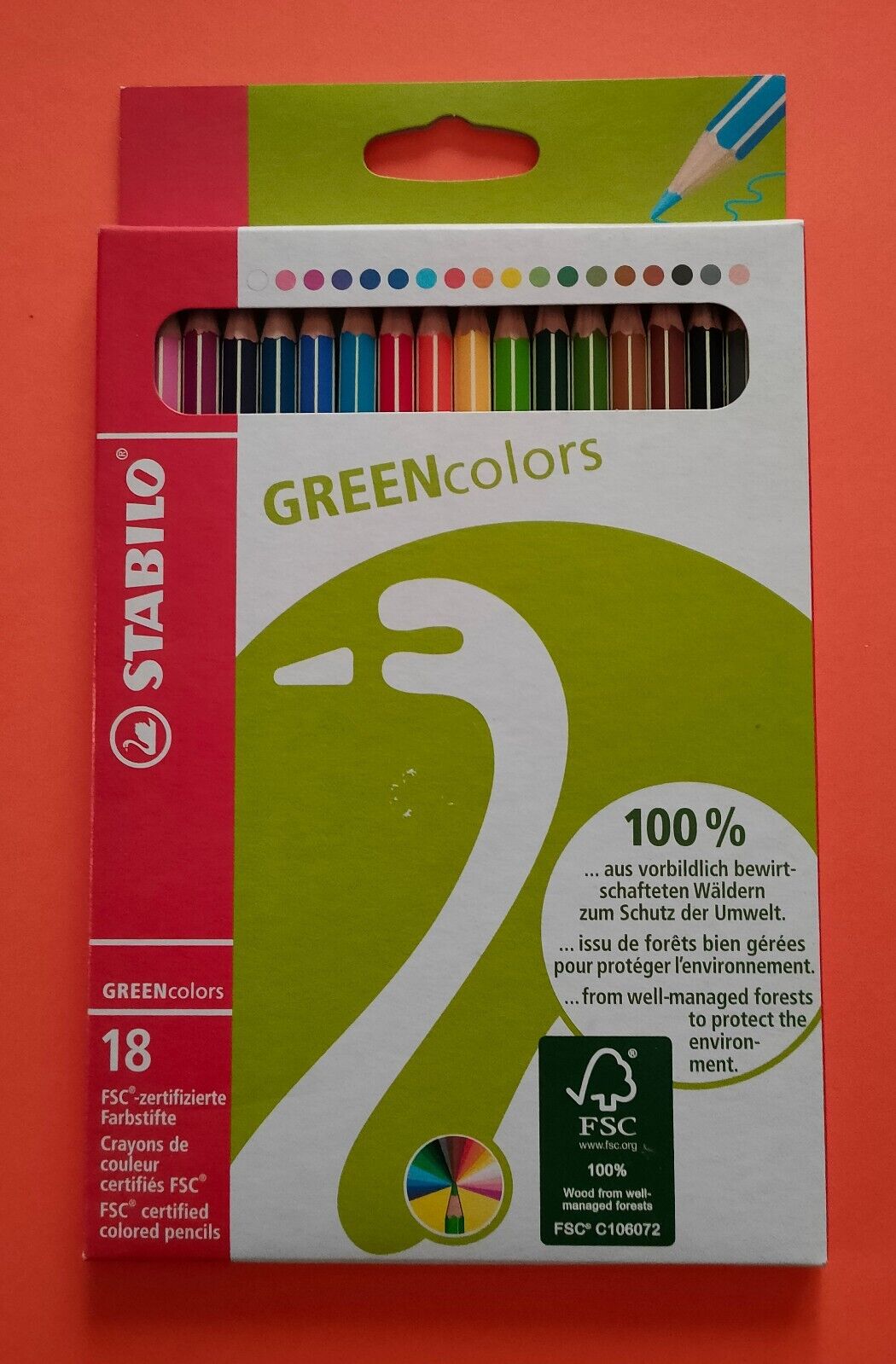 PASTELLI STABILO SCATOLA 18 MATITE GREENCOLORS 60192181