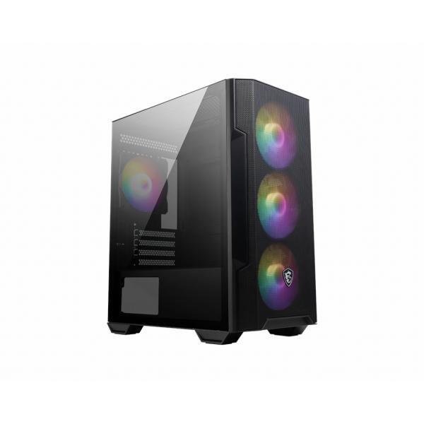MSI MAG FORGE M100R computer case Midi Tower Nero, Trasparente