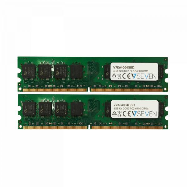 V7 - Drams 2 2X2GB KIT DDR2 800MHZ CL6 NON ECC DIMM PC2-6400 1.8V LEG