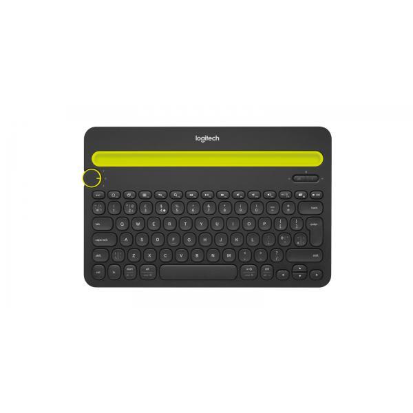 Logitech Bluetooth® Multi-Device Keyboard K480 tastiera QWERTY Italiano Nero, Li