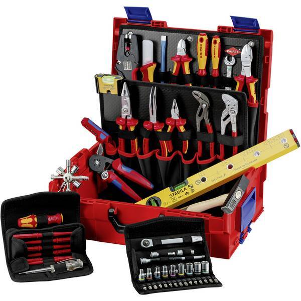Knipex 00 21 19 LB E  L-Boxx  VDE Valigetta porta utensili con contenuto 65 part