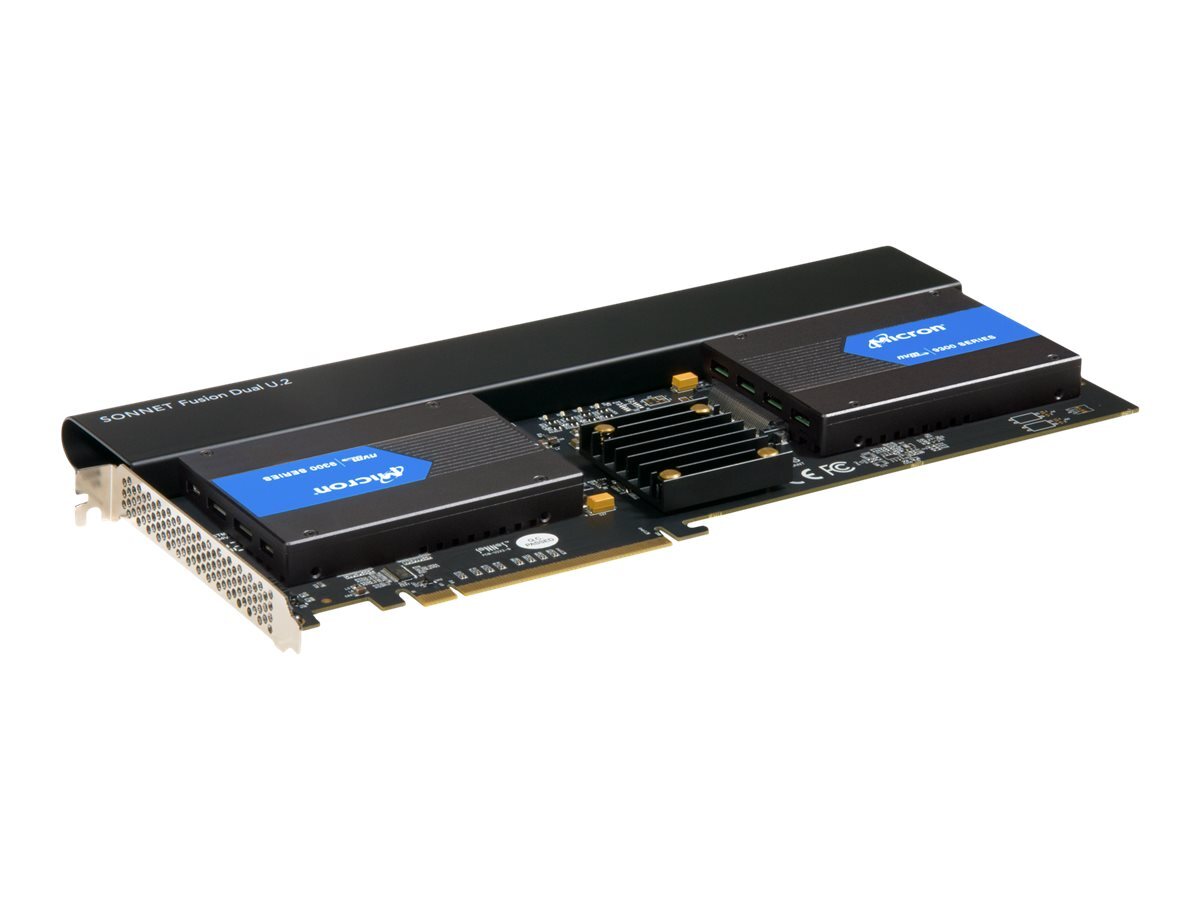 Sonnet FUS-U2-2X4-E3 PCIe U.2 Piena altezza/Lunghezza intera FUS-U2-2X4-E3