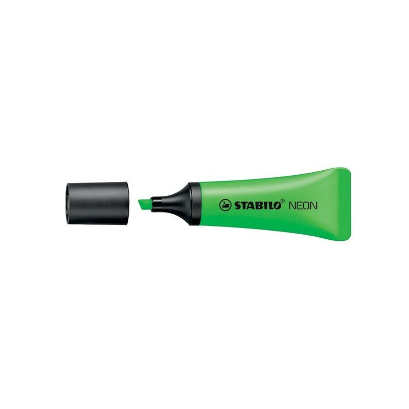 Evidenziatore STABILO Neon - VERDE 72/33 (10 Pz). Evidenziatore liquido.