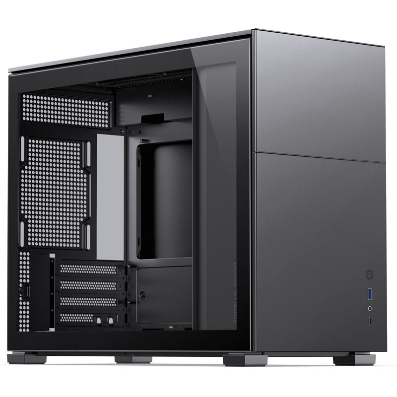 Jonsbo D31 Micro-ATX Gehäuse Tempered Glass nero D31 STD BLACK