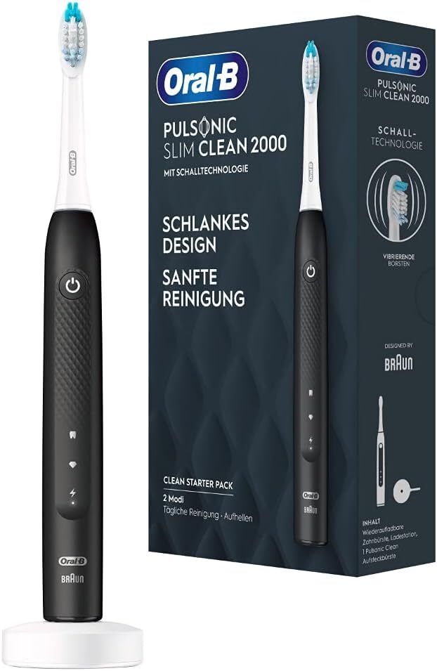 Oral-B Pulsonic Slim Clean 2000 - Spazzolino elettrico sonico elettrico, 2...