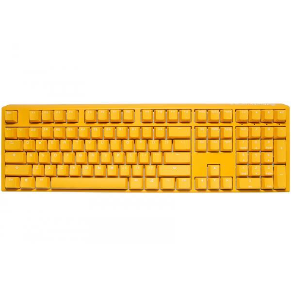 Ducky One 3 Yellow Gaming Tastatur RGB LED - MX-Red US tastiera USB