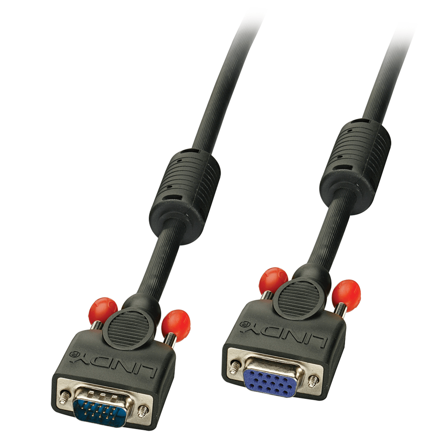 Lindy 36391 Prolunga VGA nera, 0,5m