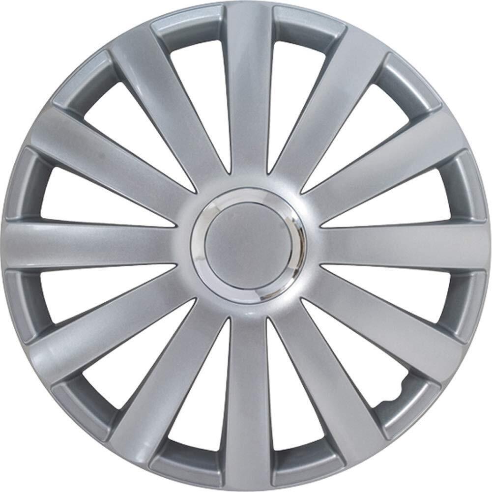 AutoStyle SPYDER 15 PRO Set Copricerchio Spyder 15 Silver Con Anello (W5b)