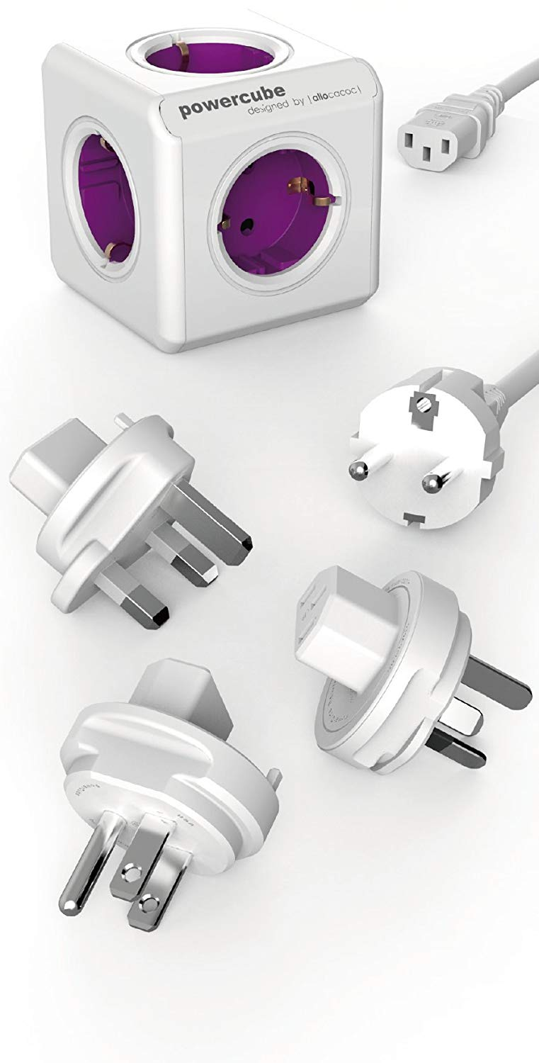 Allocacoc 1801 / Derw Powercube Rewirable Viaggiare Plugs Con De Cavo,