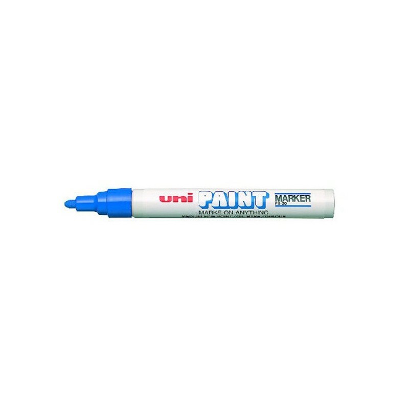 Marcatore Indelebile UNI PAINT PX20 BLU Punta Media a vernice