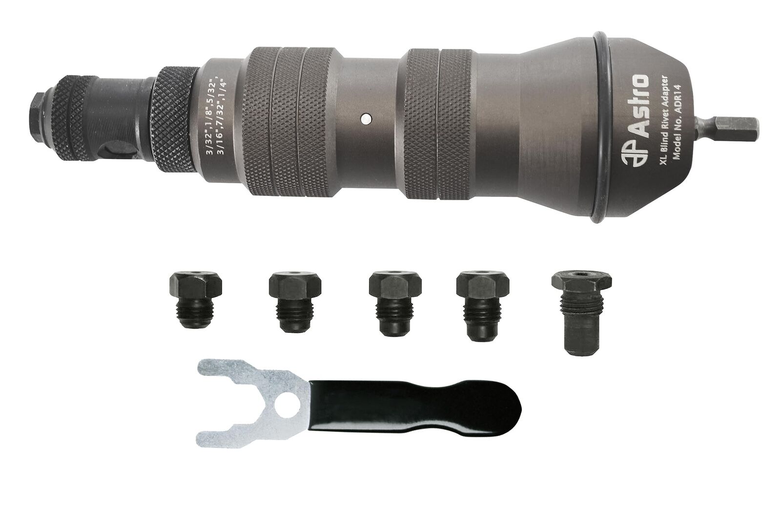 Astro Pneumatic Tool ADR14 XL - Kit adattatore per rivetti ciechi, (v8p)