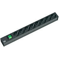 Bachmann 333.505 Basic Nero 8 presa(e) AC 2 m 48,3 cm (19") Strip 333.505