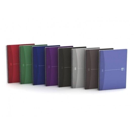 Quaderno spiralato OXFORD Office Essentials Maxi A4 assortiti rigato 7 mm 100105
