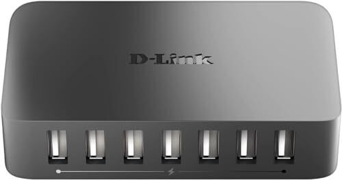 D-Link DUB-H7 Hub a 7 Porte USB 2.0, per Trasferimento Dati (J0a)