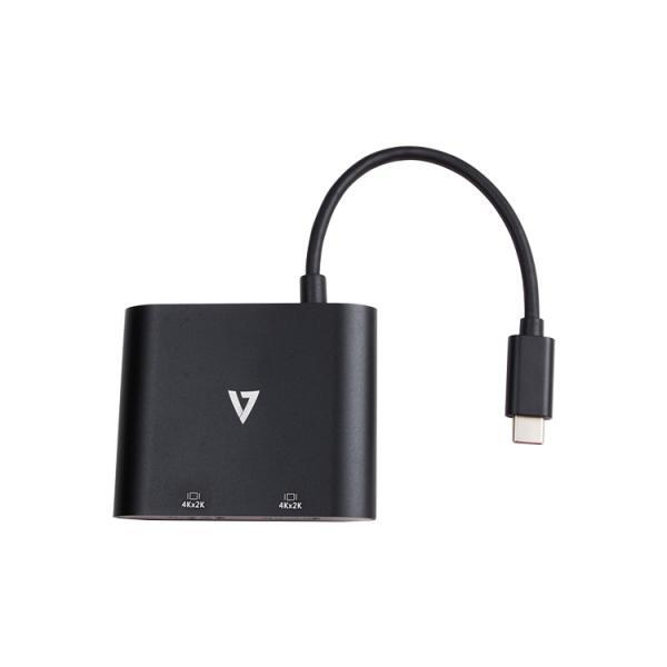 V7 - Cables ADATTATOREUSB-C M A 2X HDMI F HDMI 1.4 X2 4K30HZ UHD ADAPTER
