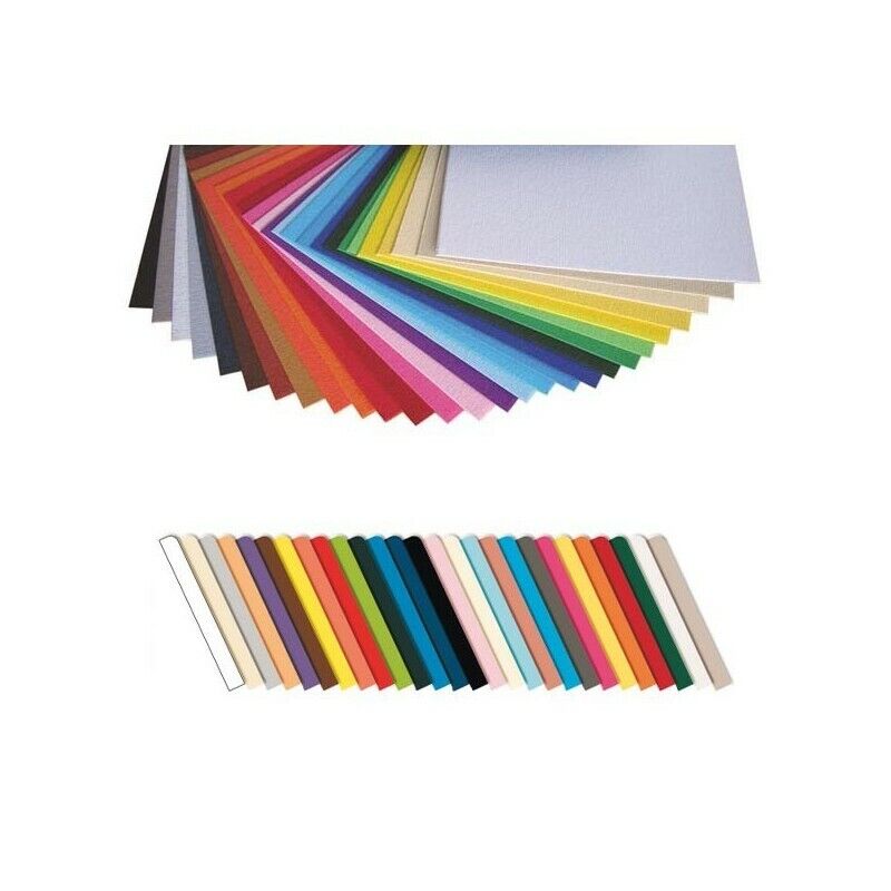 Confezione 20 Fg. Cartoncino 50x70 220 gr. PERLA 102 FABRIANO Elle Erre