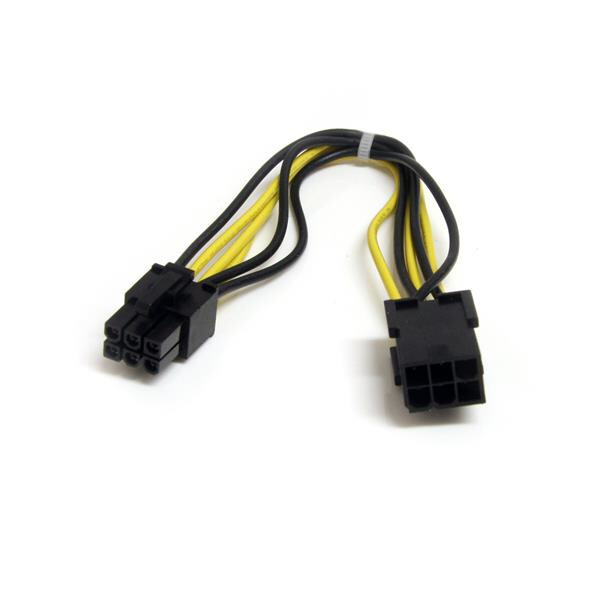 Startech - Cables CAVO ESTENSIONE ALIMENTATOR PCI EXPRESS 6 PIN 20 CM