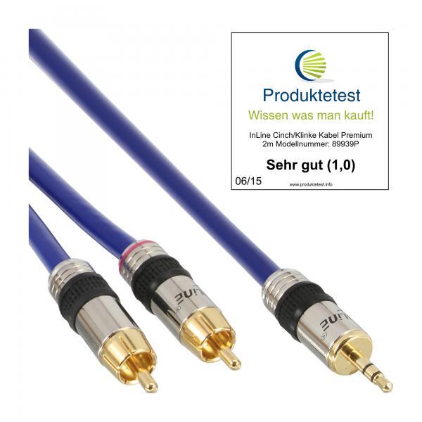InLine Adattatore RCA/Jack, 2x RCA, 1x Jack 3,5mm - 1m