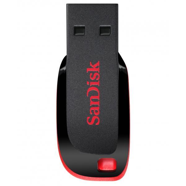 Sandisk Cruzer Blade unità flash USB 16 GB USB tipo A 2.0 Nero, Rosso